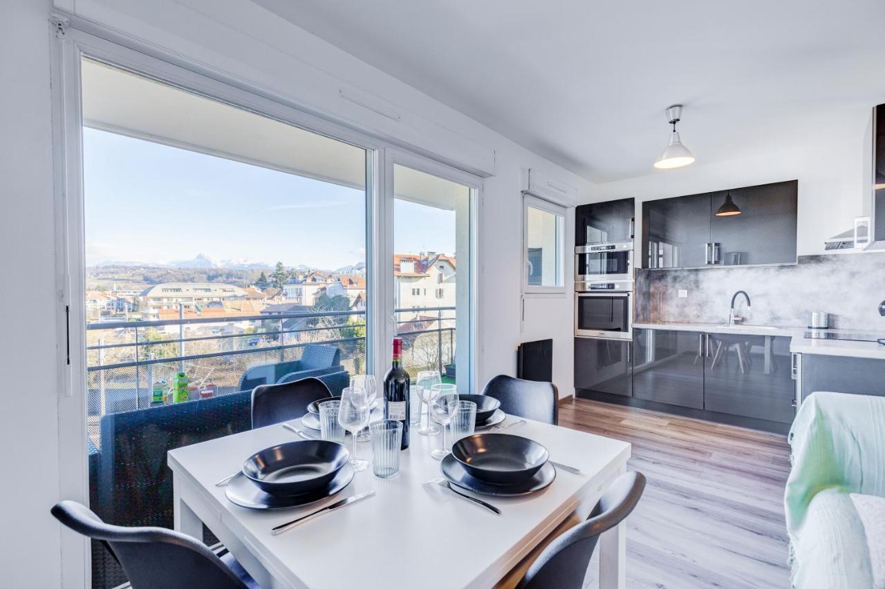 Viva Leman- Hypercentre - Vue Panoramique- Parking - Wifi Apartment Thonon-les-Bains Exterior foto